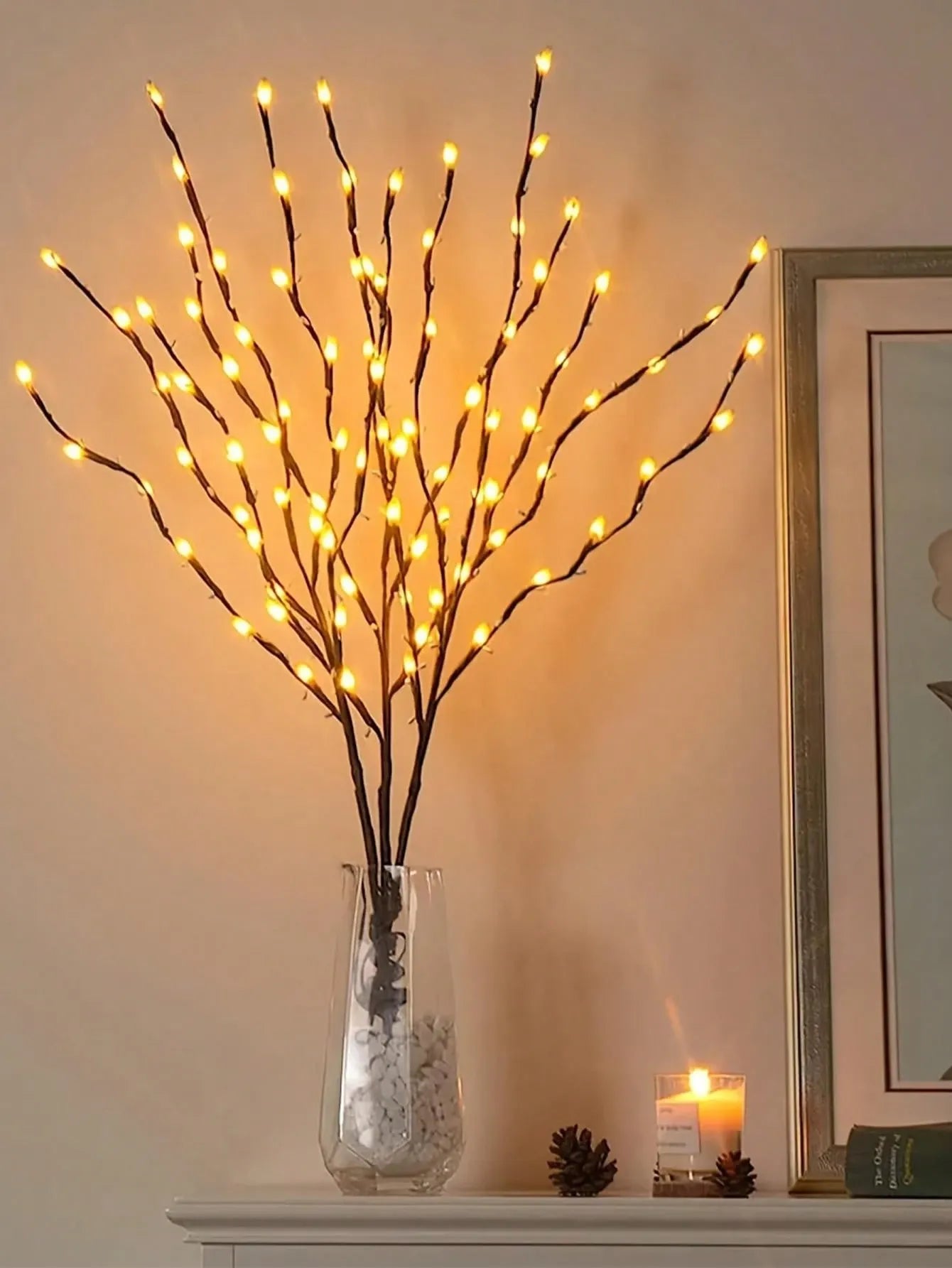 20LED Branch String Lights Indoor Fairy Lights for Weddings Birthdays Christmas Halloween Party Home Decor Garden Decoration Gift