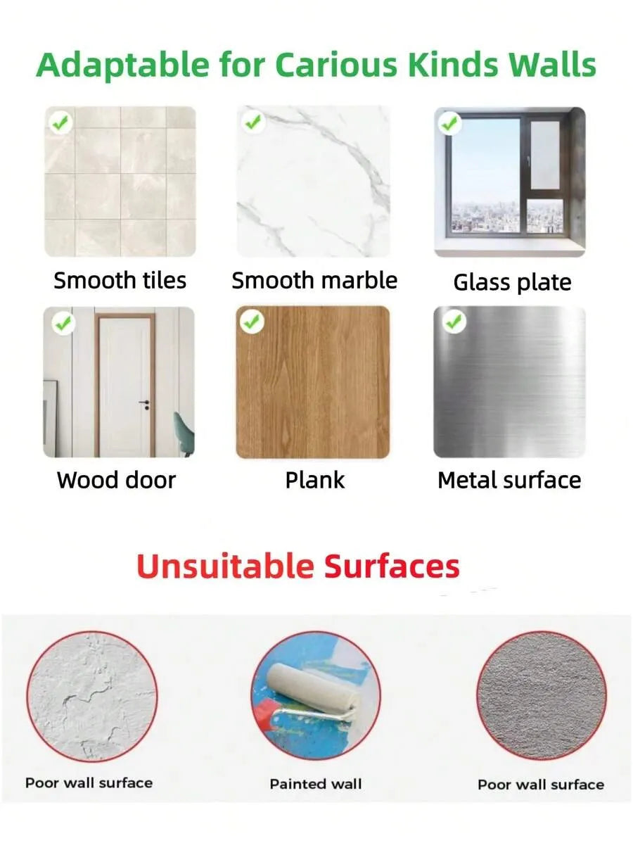 1pc Strong Adhesive Corner Hook Rack, 6-Row Wall-Mounted Invisible Coat & Towel Hanger, Damage-Free, Ideal for Bathroom & Kitchen Organization