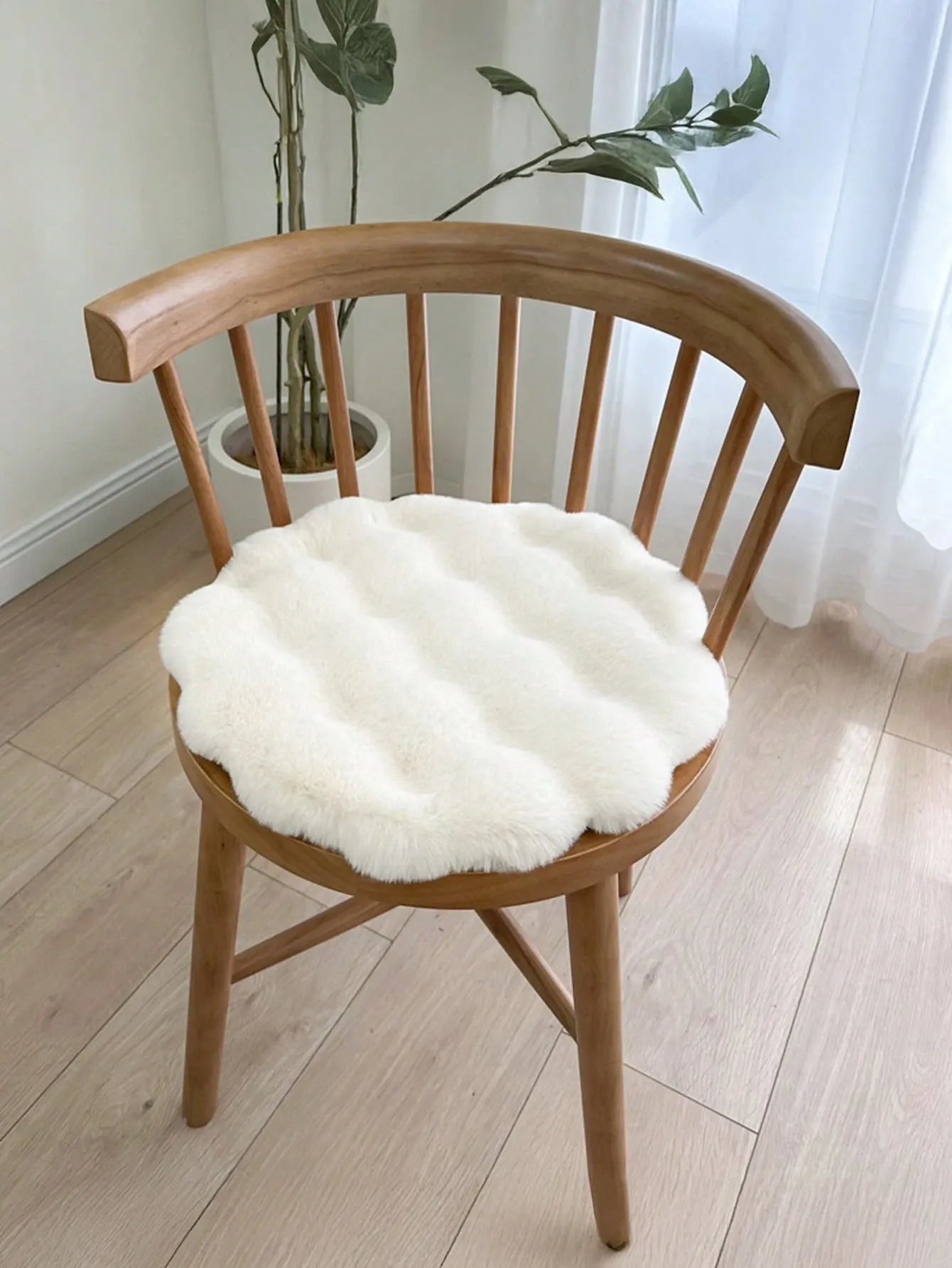 Cream White Bubble Velvet Carpet – Minimalist Wabi-Sabi Style Rug for Sofa, Bedroom, Living Room, Vanity, Chair | Spring New Arrival