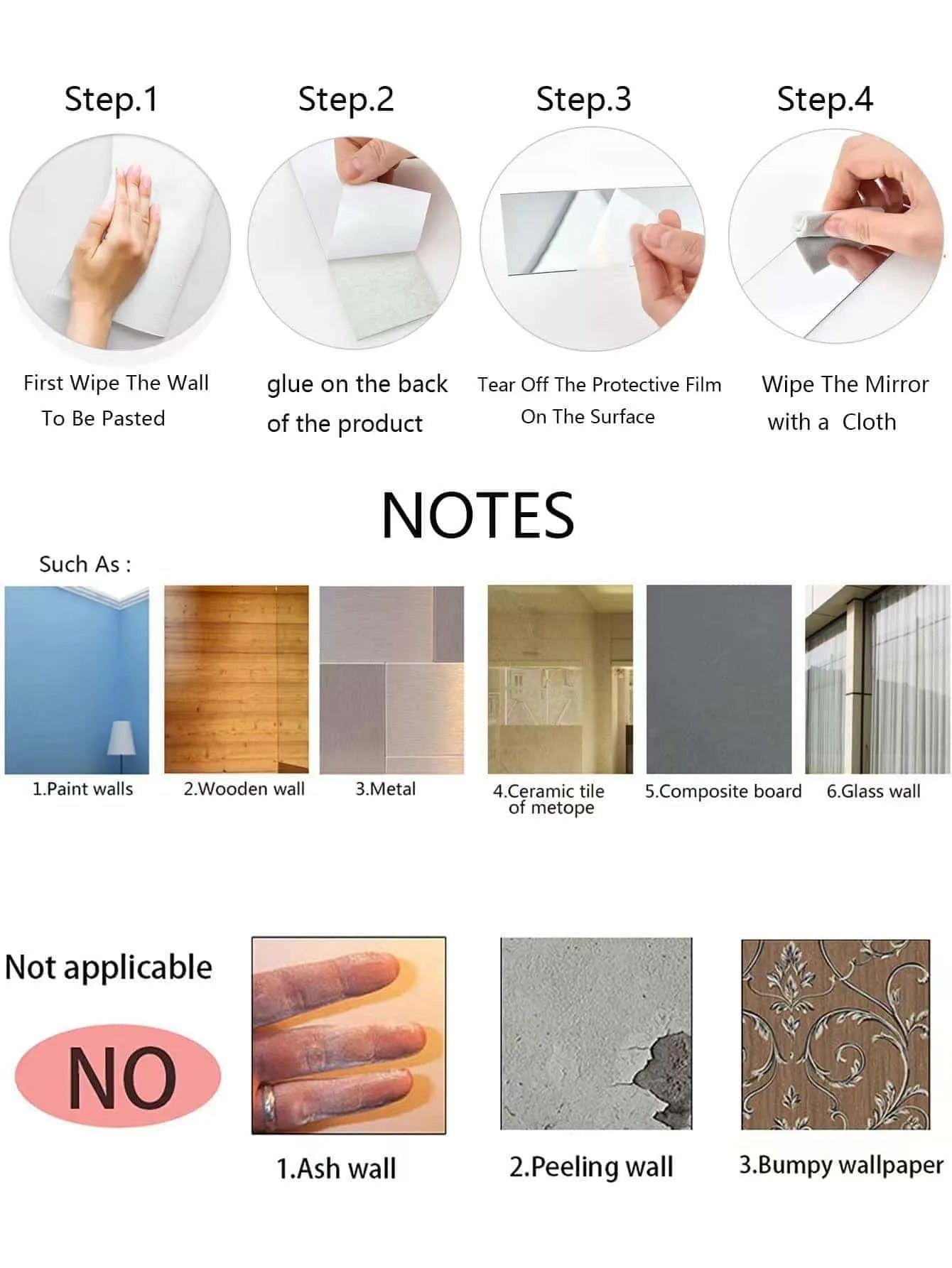 12-Piece LOVE Acrylic Mirror Wall Sticker Set Self-Adhesive Removable DIY Romantic Home Decor Silver Mirror Wall Art for Room Bathroom Living Room