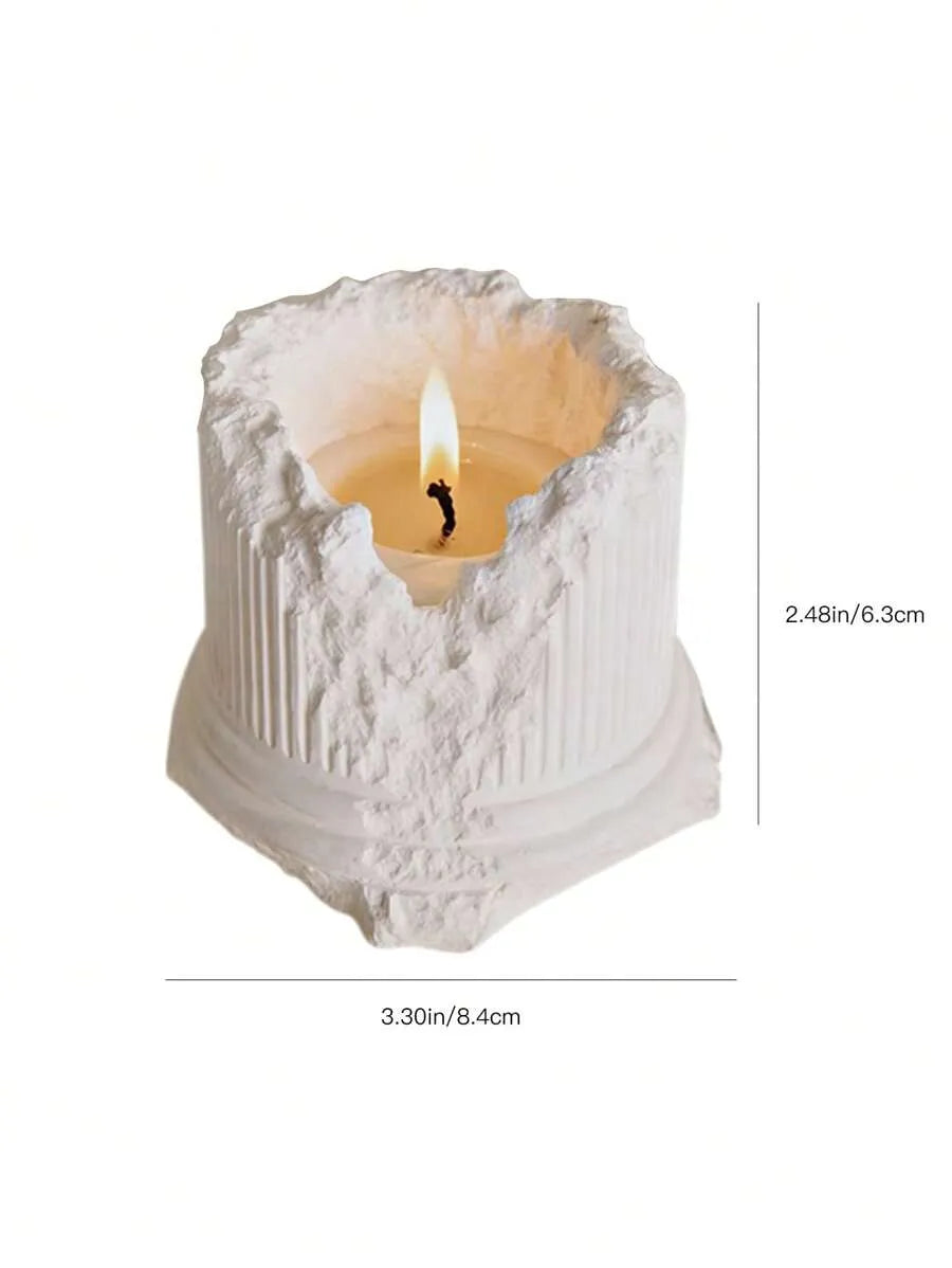 Plaster Candle Shaped Aromatherapy Scented Candle – European Style Home, Wedding, Birthday & Anniversary Decor Gift