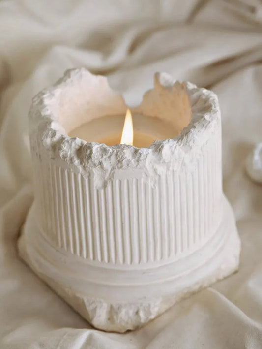 Plaster Candle Shaped Aromatherapy Scented Candle – European Style Home, Wedding, Birthday & Anniversary Decor Gift