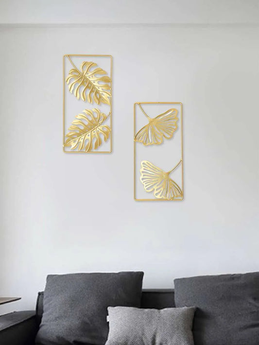 2pcs Iron Wall Hanging Set, Rustic Home Wall Decor, Living Room Bedroom Decorative Art, Perfect Gift for Birthday & Graduation