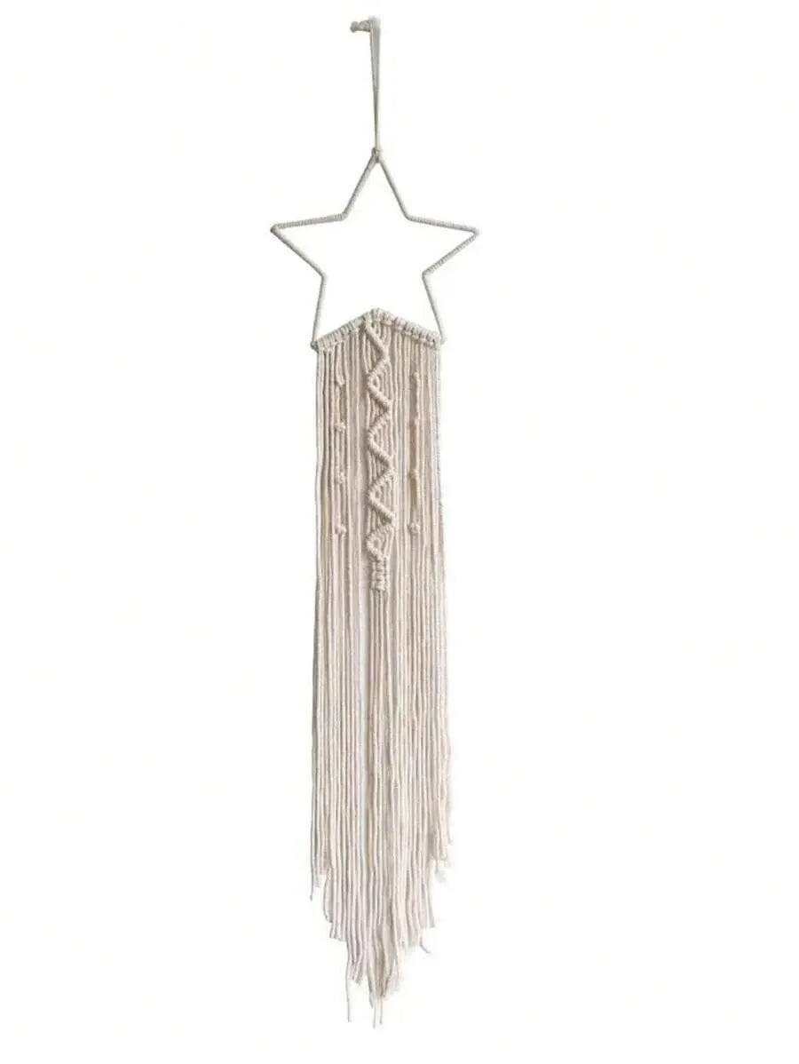 2pcs Moon & Star Tassel Wall Hangings, Boho Home & Room Decor, Unique Wall Art, Perfect Birthday & Graduation Gifts